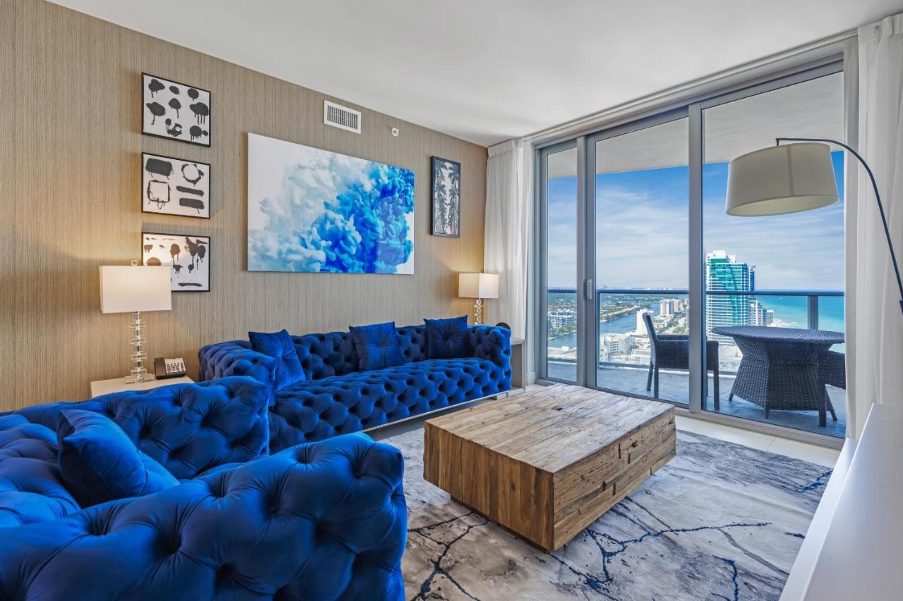 The Ultimate Resort - Beachfront 2 Bedroom Apartment With Direct Ocean View, Rooftop Pool, Hot Tub And Gym 할리우드 외부 사진
